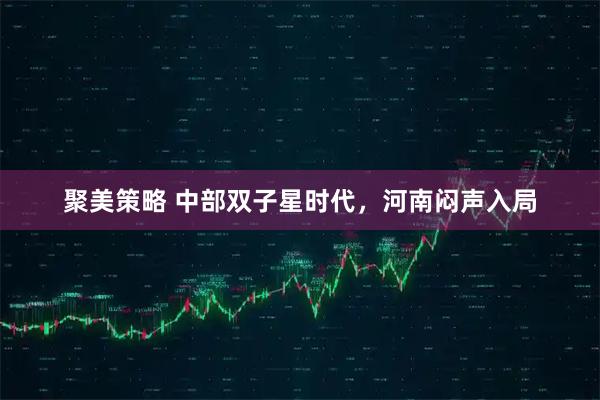 聚美策略 中部双子星时代，河南闷声入局